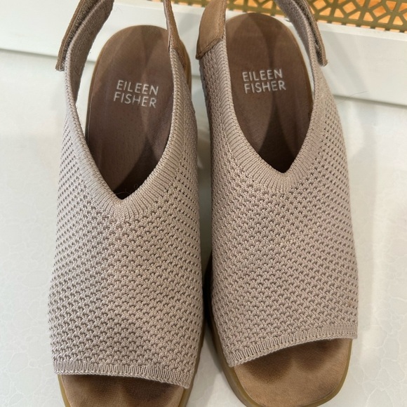 Eileen Fisher Cue Slingback Open-Toe Pumps size 5.5! - Picture 4 of 9
